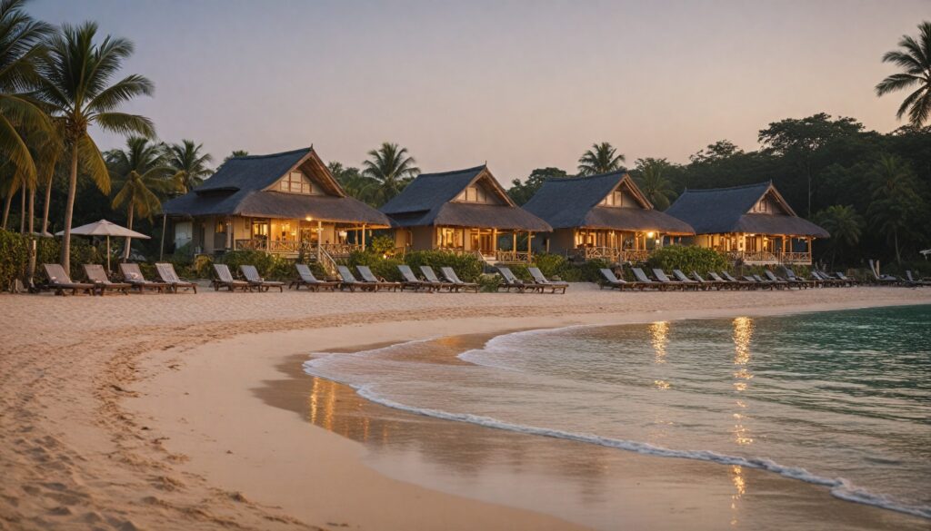 A scenic beach resort perfect for corporate team outings, coordinated by Mileage Global